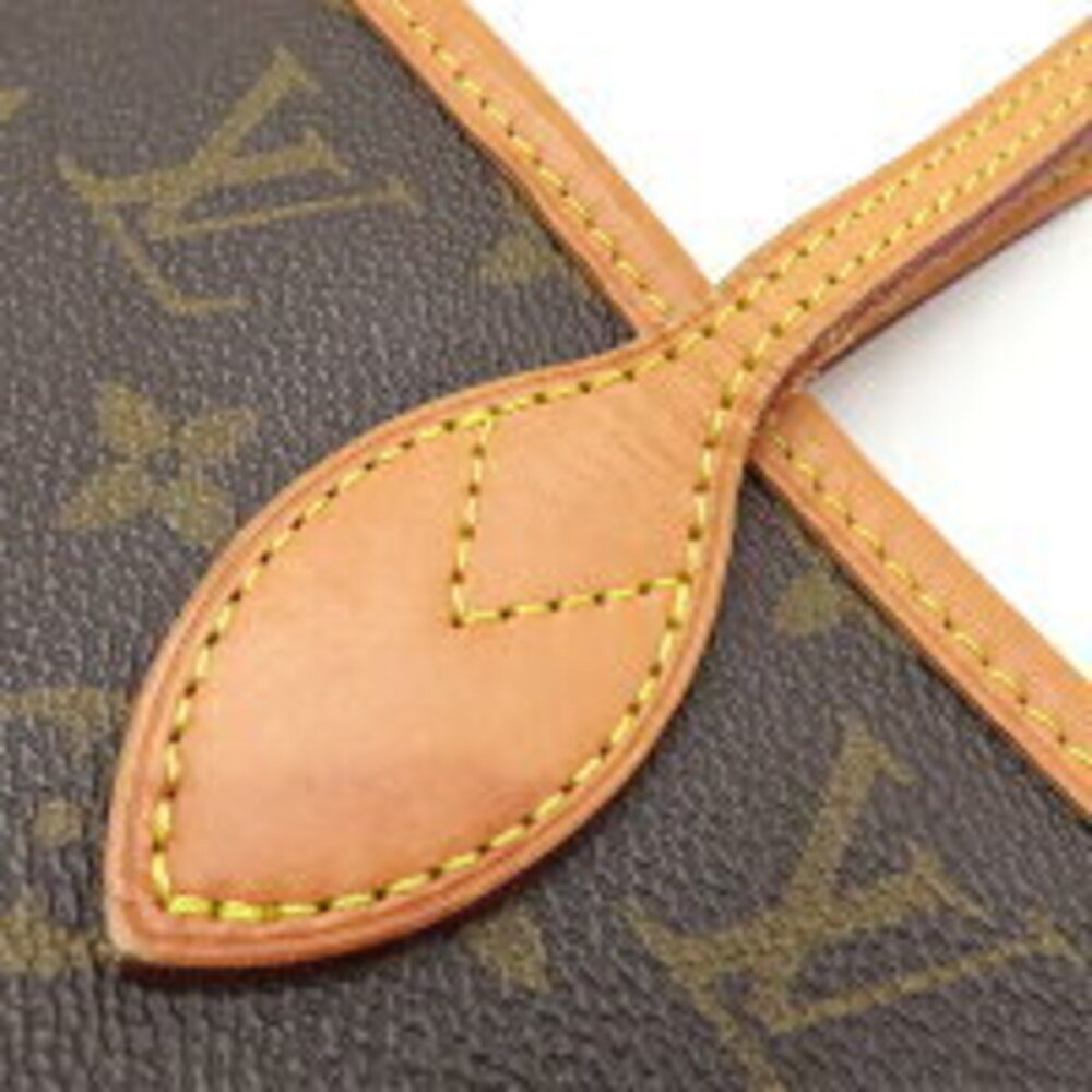 Louis Vuitton Neverfull Monogram Canvas Tote Bag Brown Pink - Picture 6 of 8